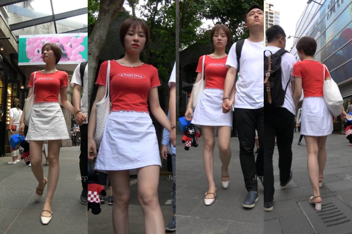 4K - 街拍干练的短发美女 [882 MB/MP4]