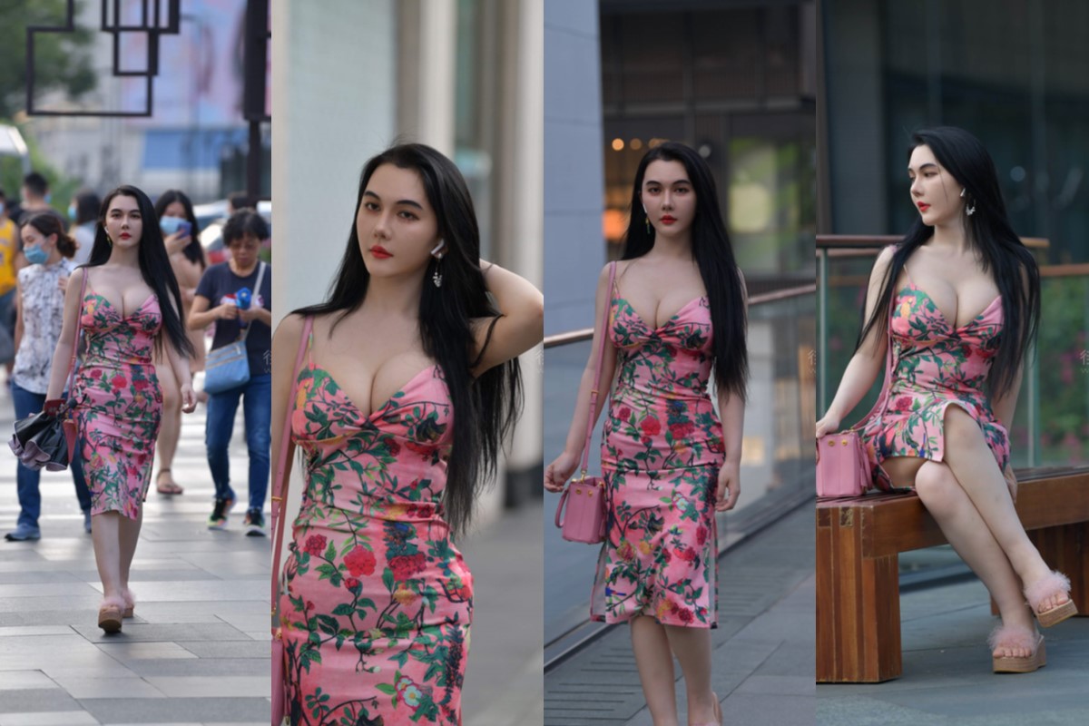 波涛汹涌的长裙美女 【套图+视频】