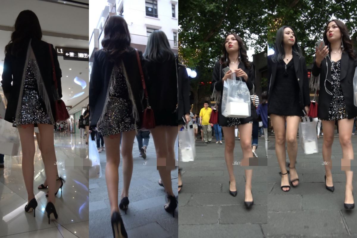 4K - 性感高跟鞋长腿街拍美女 [1.73 GB/MP4]