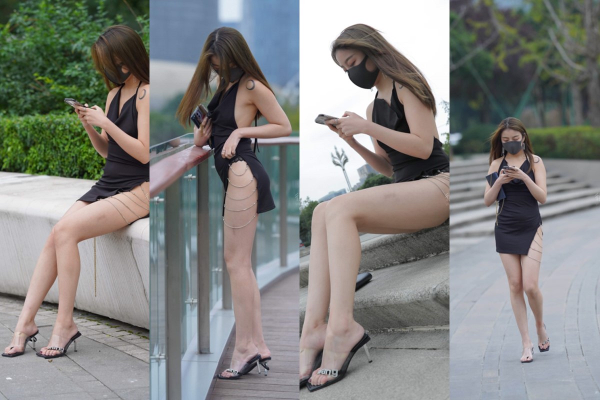 牛男街拍●黑色裙性感美女 【套图+视频】