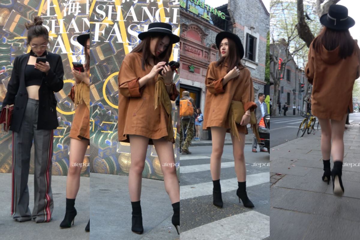 4K - 性感美腿街拍时尚美女 [2.10 GB/MP4]