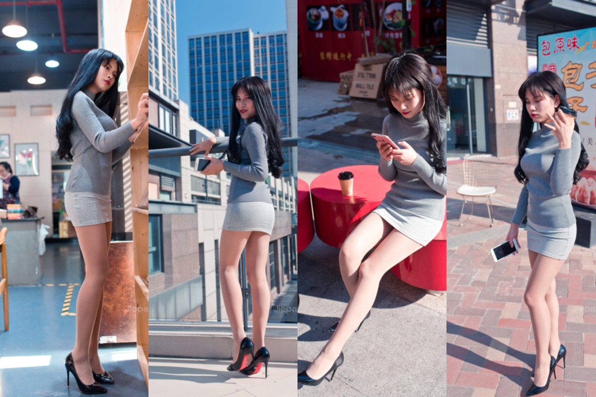 御风街拍★休闲书屋里的短裙肉丝美女萌宝儿【套图+视频】