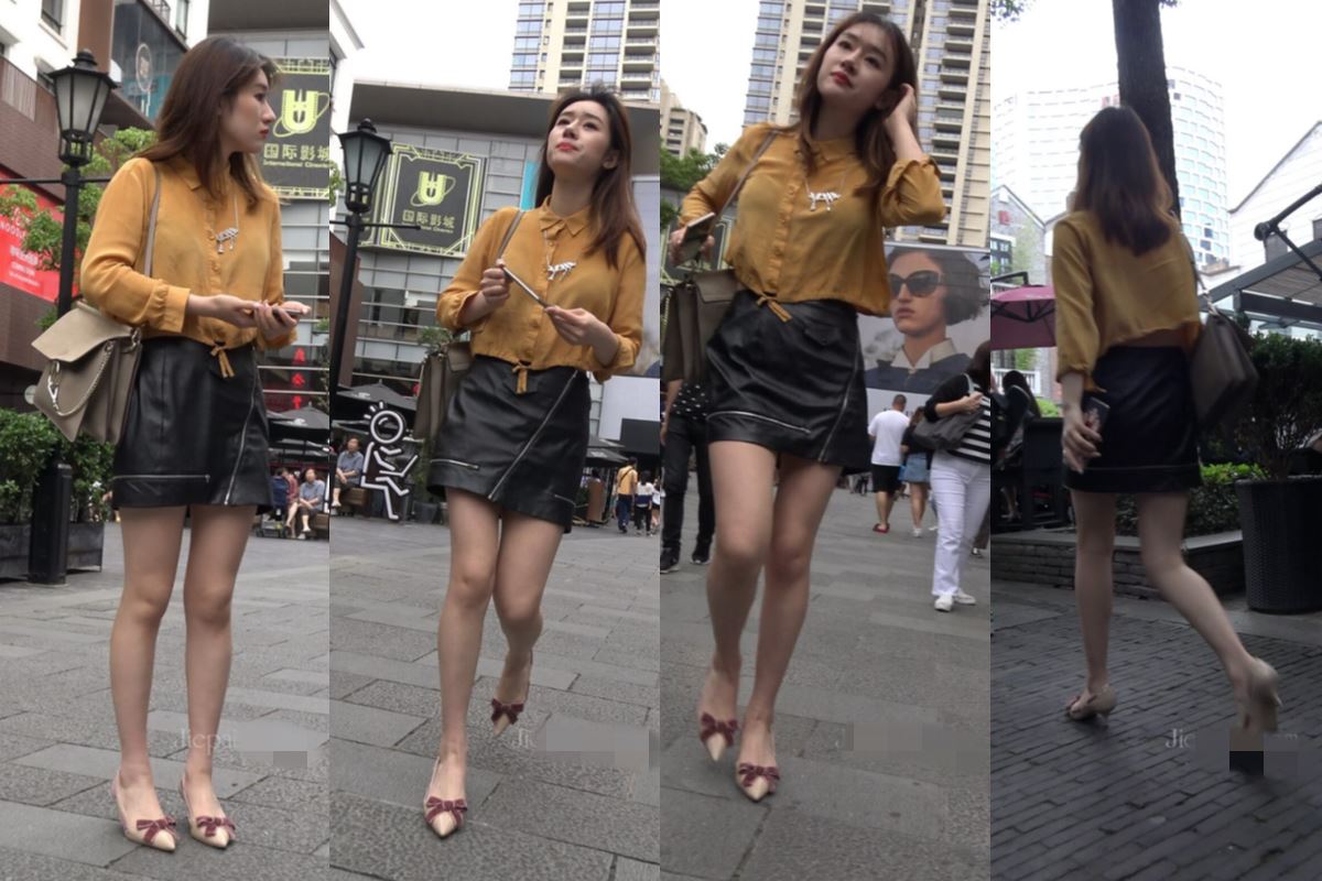 4K - 皮短裙靓女小姐姐 [1.21 GB/MP4]