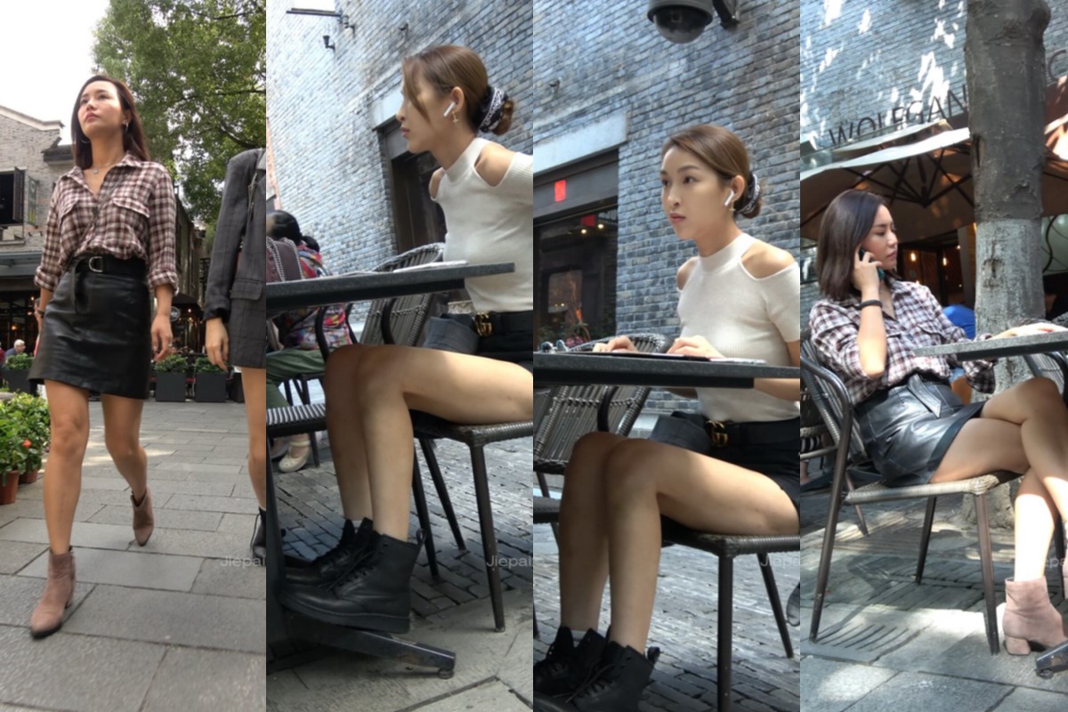 4K - 街拍美女闺蜜相约下午茶 [1.37 GB/MP4]