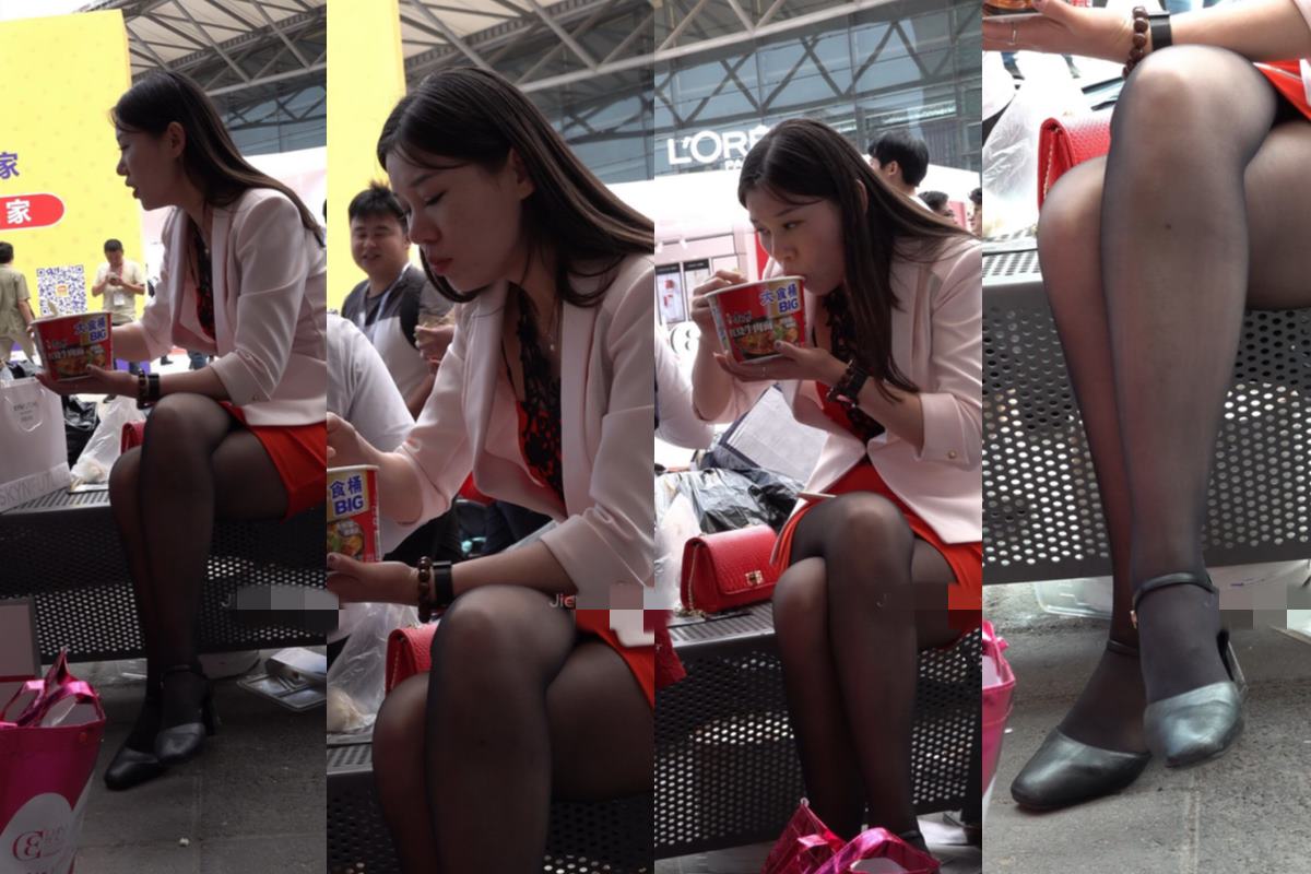 4K - 吃泡面的黑丝美女 [1.85 GB/MP4]