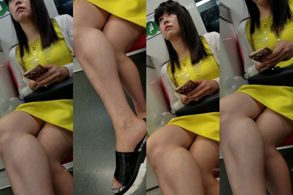 4K - 街拍黄裙子姑娘 [732 MB/MP4]