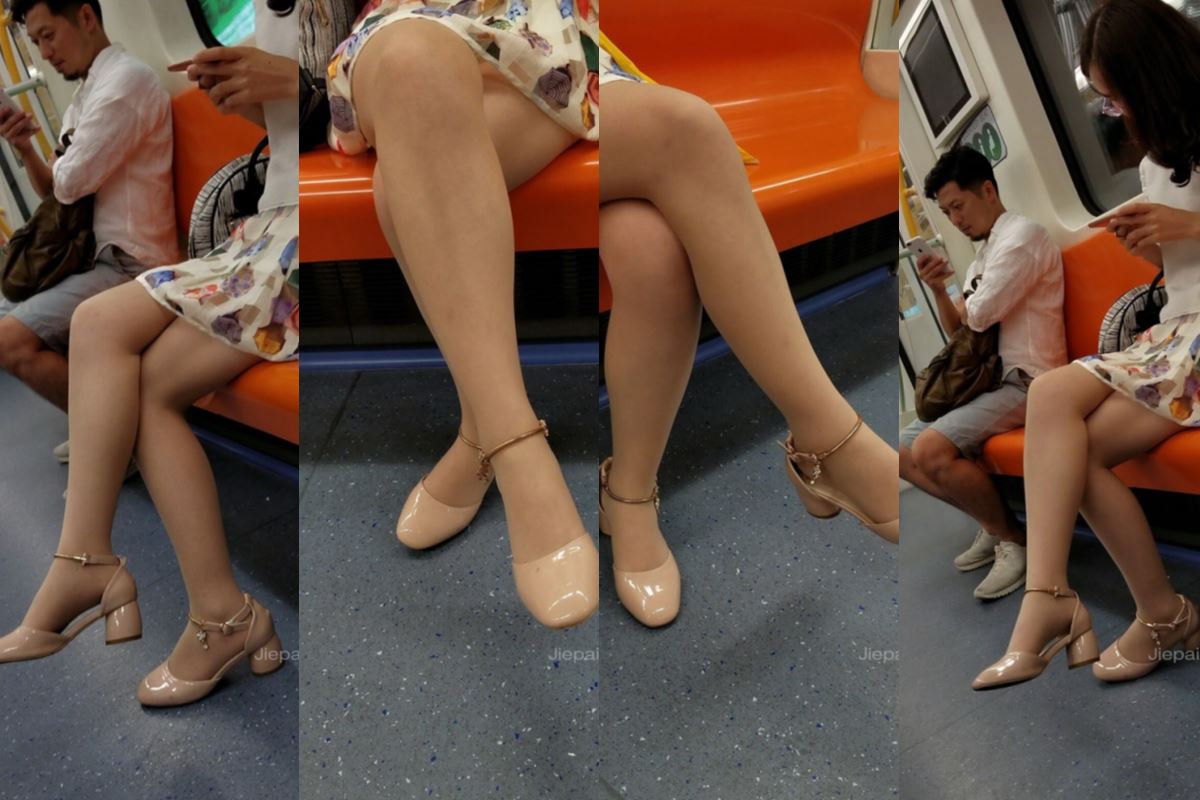 4K - 街拍米色高跟鞋肉丝美眉 [614 MB/MP4]