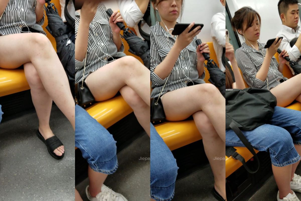 4K - 地铁上的美腿，真的又白又嫩 [249 MB/MP4]