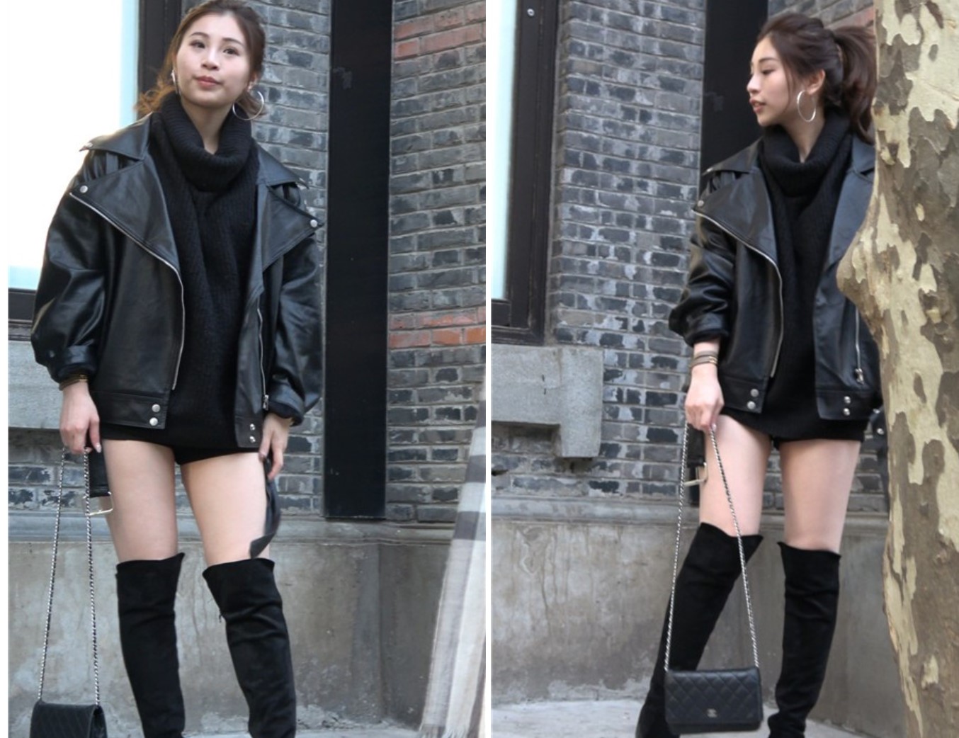 4k-超级漂亮美颜女神姐妹花、一路边走边拍。[1.63 GB]