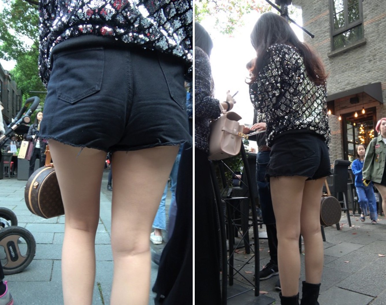 4k-街拍娇艳欲滴的热裤白皙美腿美女 [1.39 GB]