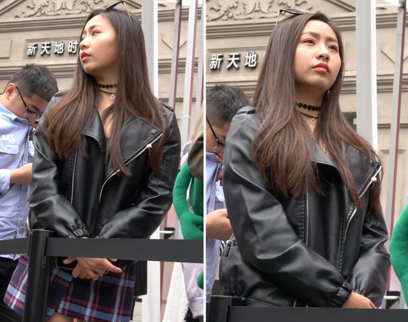 4k-街拍排队购物的短裙性感美女，貌美如花美若天仙[1.05 GB]