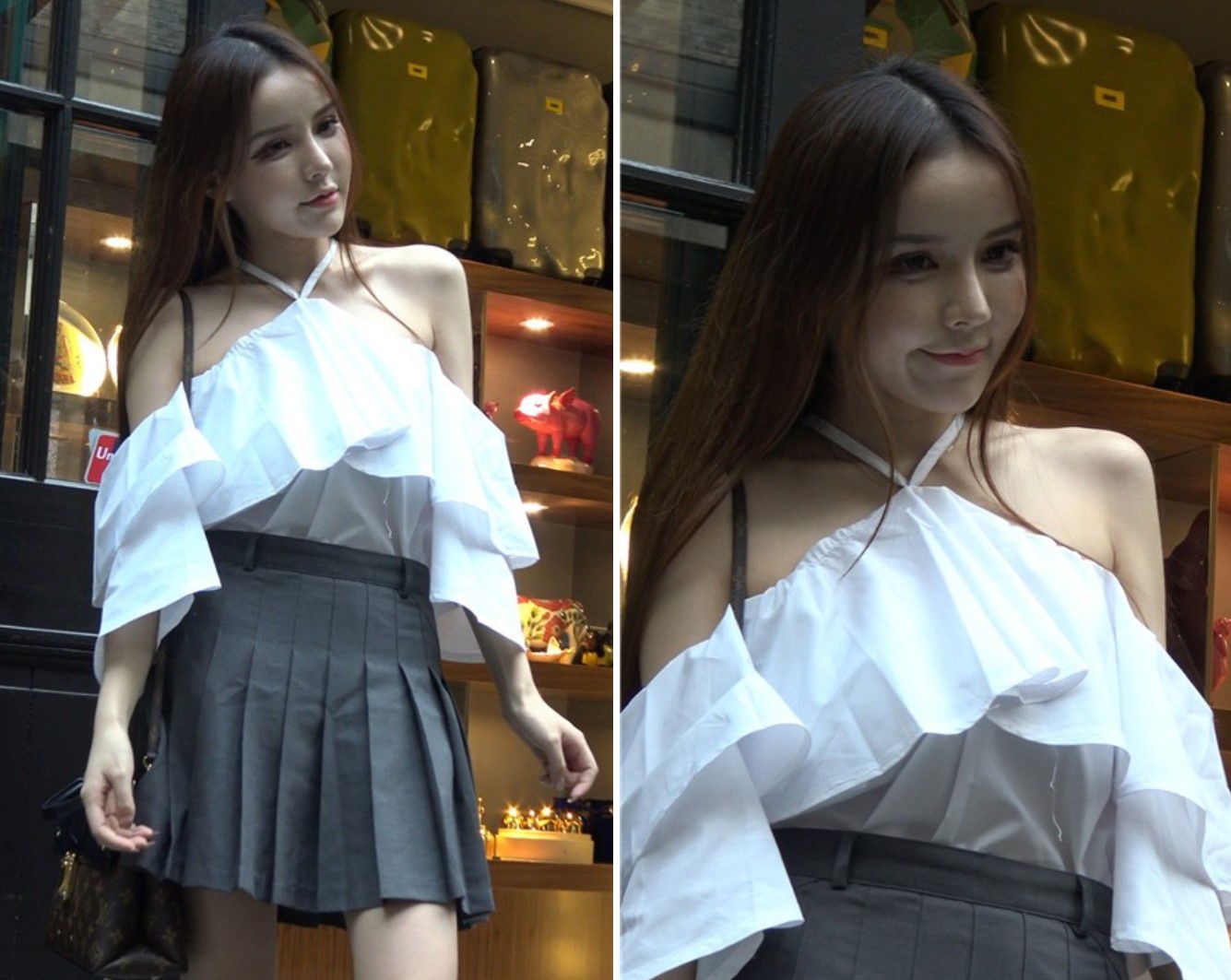 4k-街拍网红气质美女玩自拍 [897 MB]