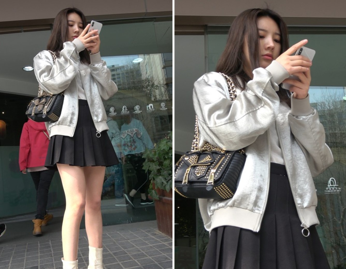 4k-街拍天生丽质短裙漂亮小姐姐 [1.03 GB]