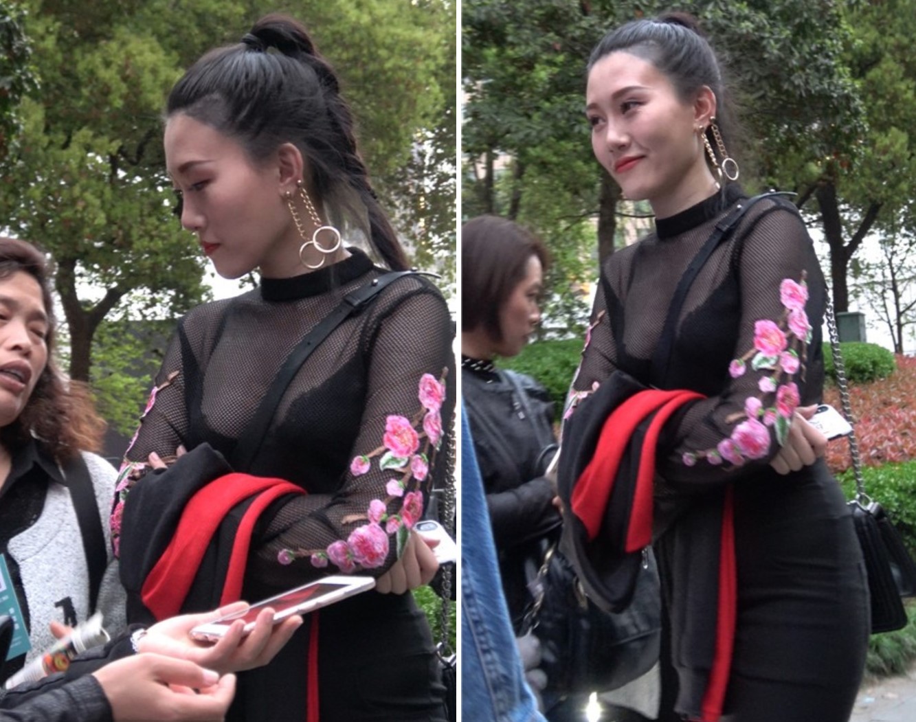 4k-街拍黑色透视装性感美女姐姐 [1.78 GB]