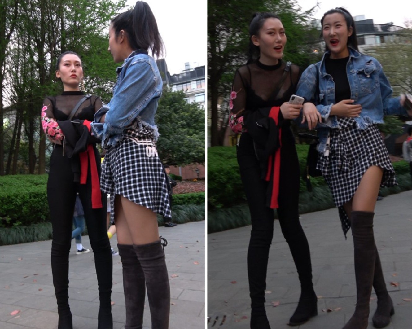 4k-街拍黑色透视装性感美女姐姐 [1.78 GB]