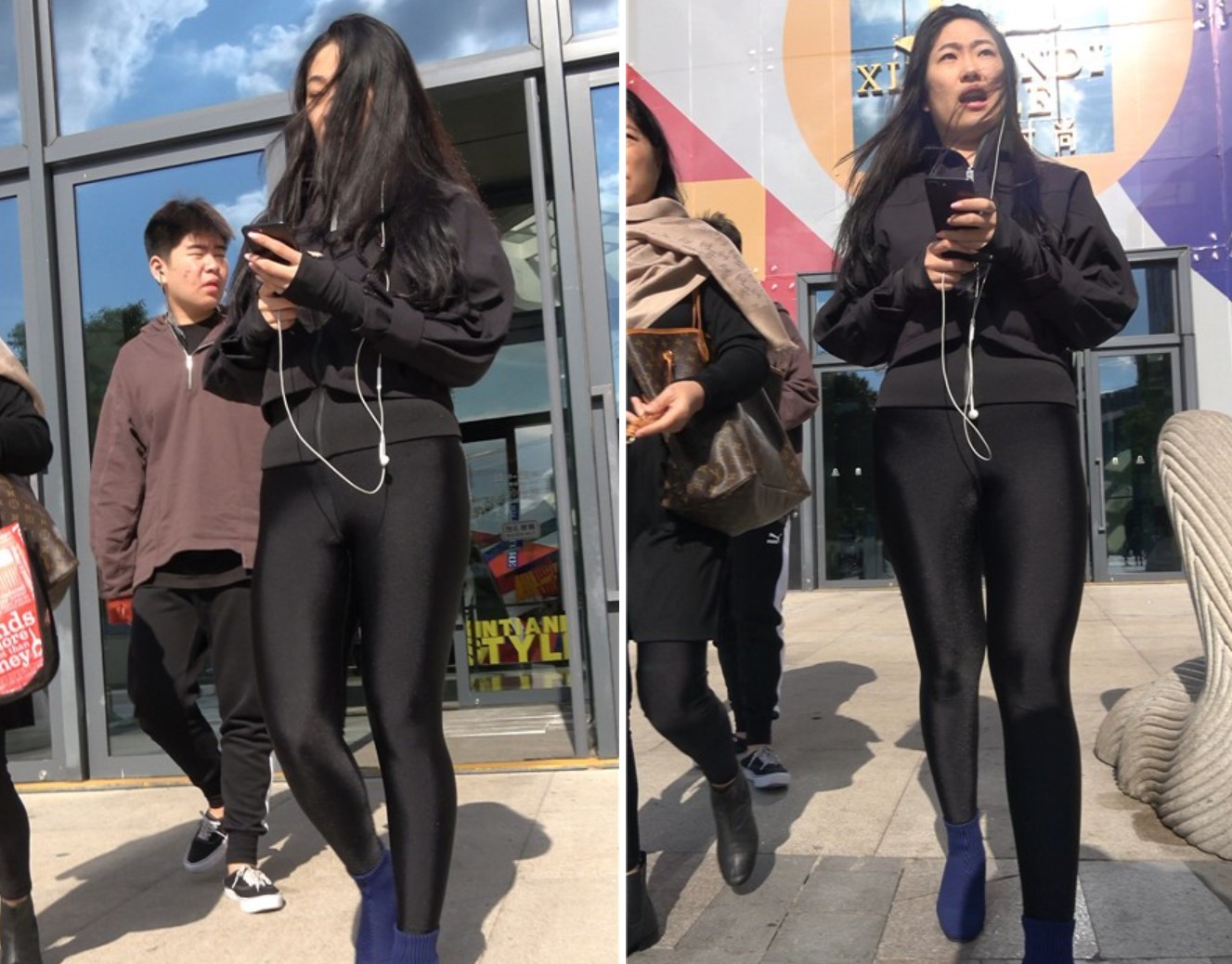 4k-黑色紧身弹力裤短靴街拍美女第二季 [942 MB]