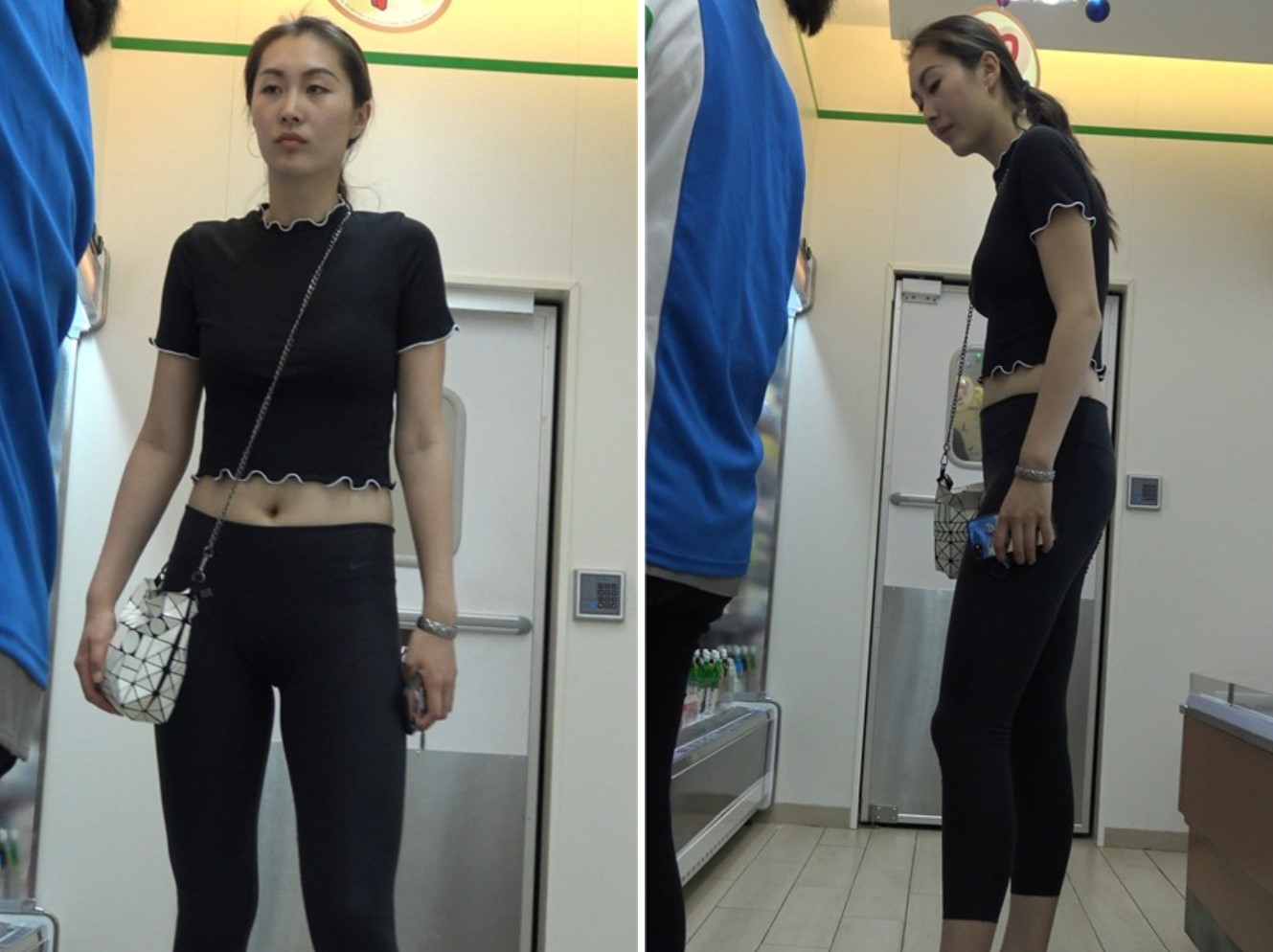 4k-运动弹力裤运动鞋高挑街拍美女 [533 MB]