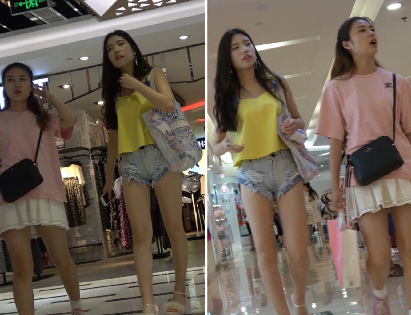 4k-超短高腰碎边热裤黄衬衫长腿美女 [2.78 GB]