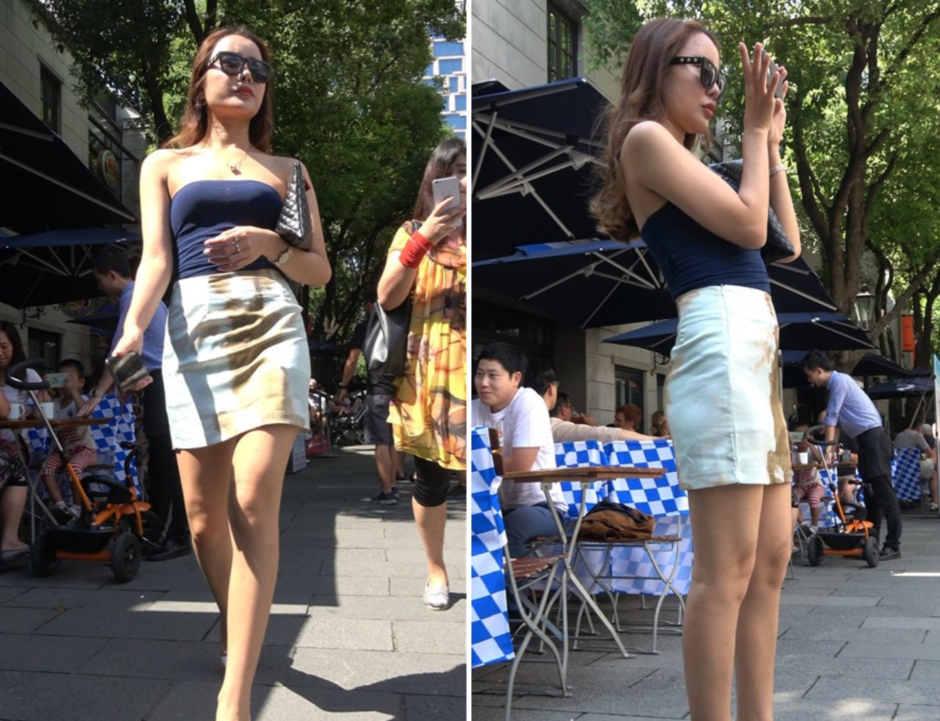 4k-超性感抹胸短裙米色高跟鞋极品美女 [2.30 GB]