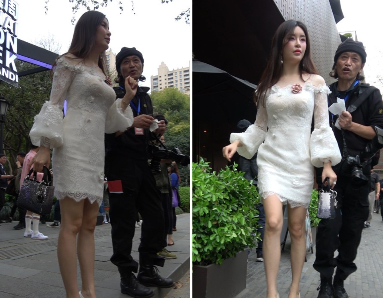 4k-超性感米色公主裙丰满街拍美女网红 [2.83 GB]