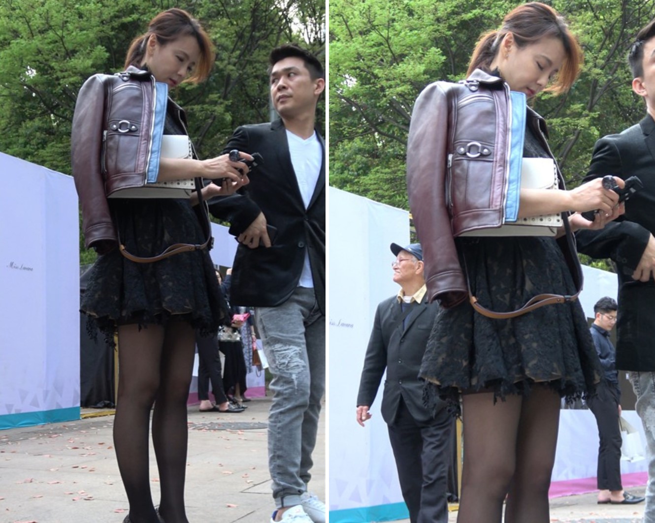 4k-超性感黑丝美腿蕾丝裙极品街拍美少妇 [1.36 GB]