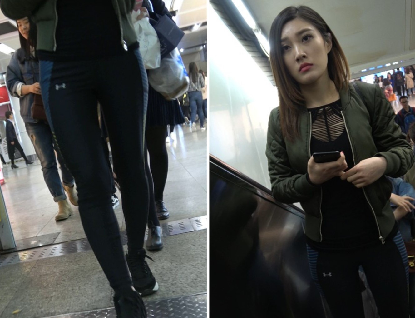 4K-超级紧身运动裤街拍美颜漂亮美女姐姐 [1.30 GB]