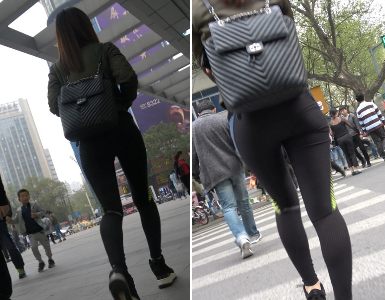 4K-超级紧身运动裤街拍美颜漂亮美女姐姐 [1.30 GB]