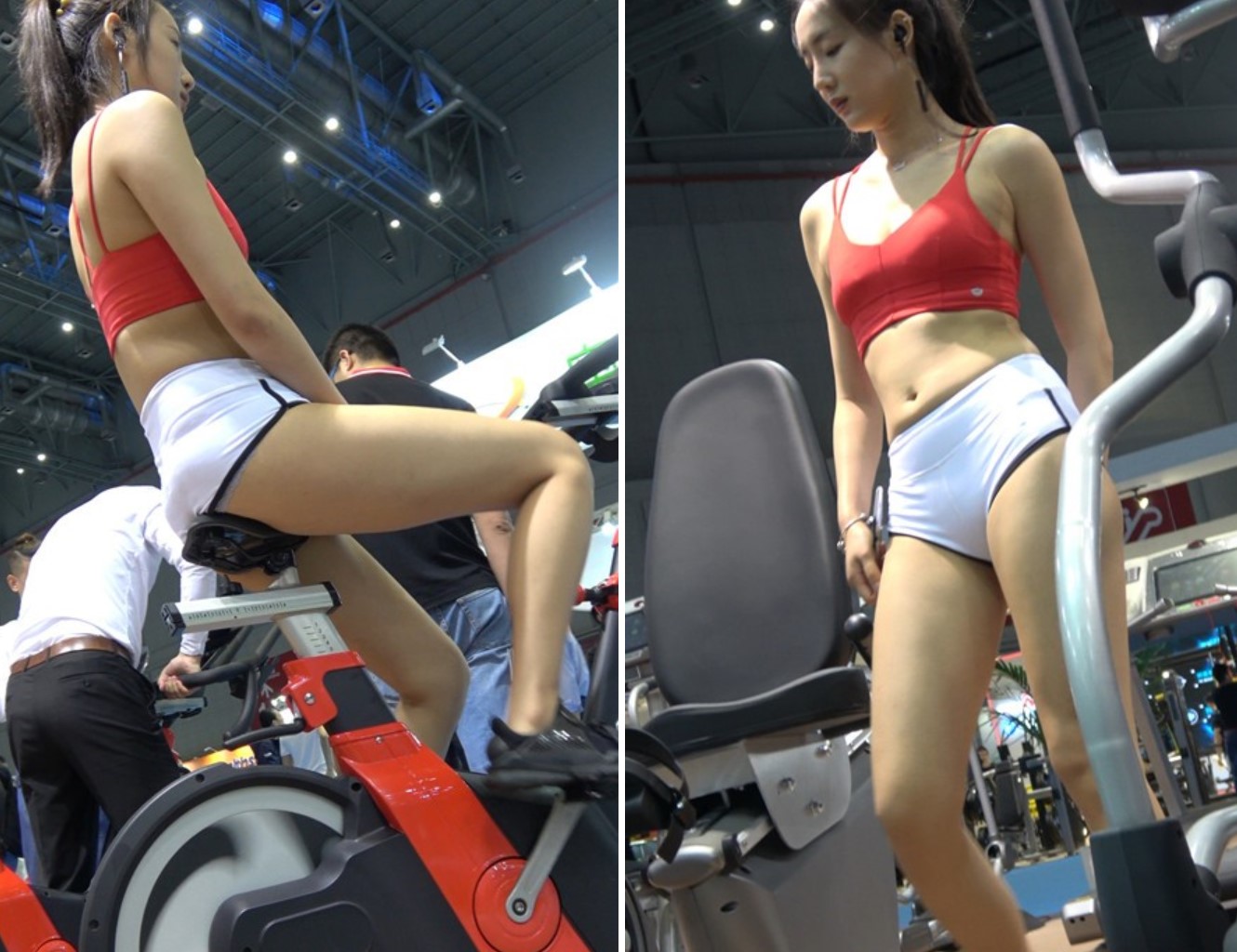 4K-骑动感单车的运动短裤美三角性感姐姐 [856 MB]