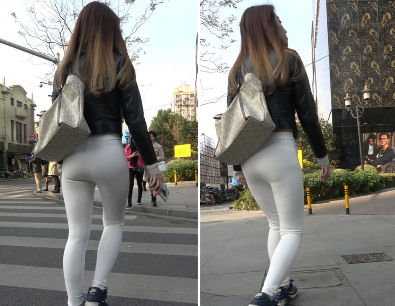 4K-超级紧身白裤极品街拍圆臀美女姐姐第二集 [643 MB]