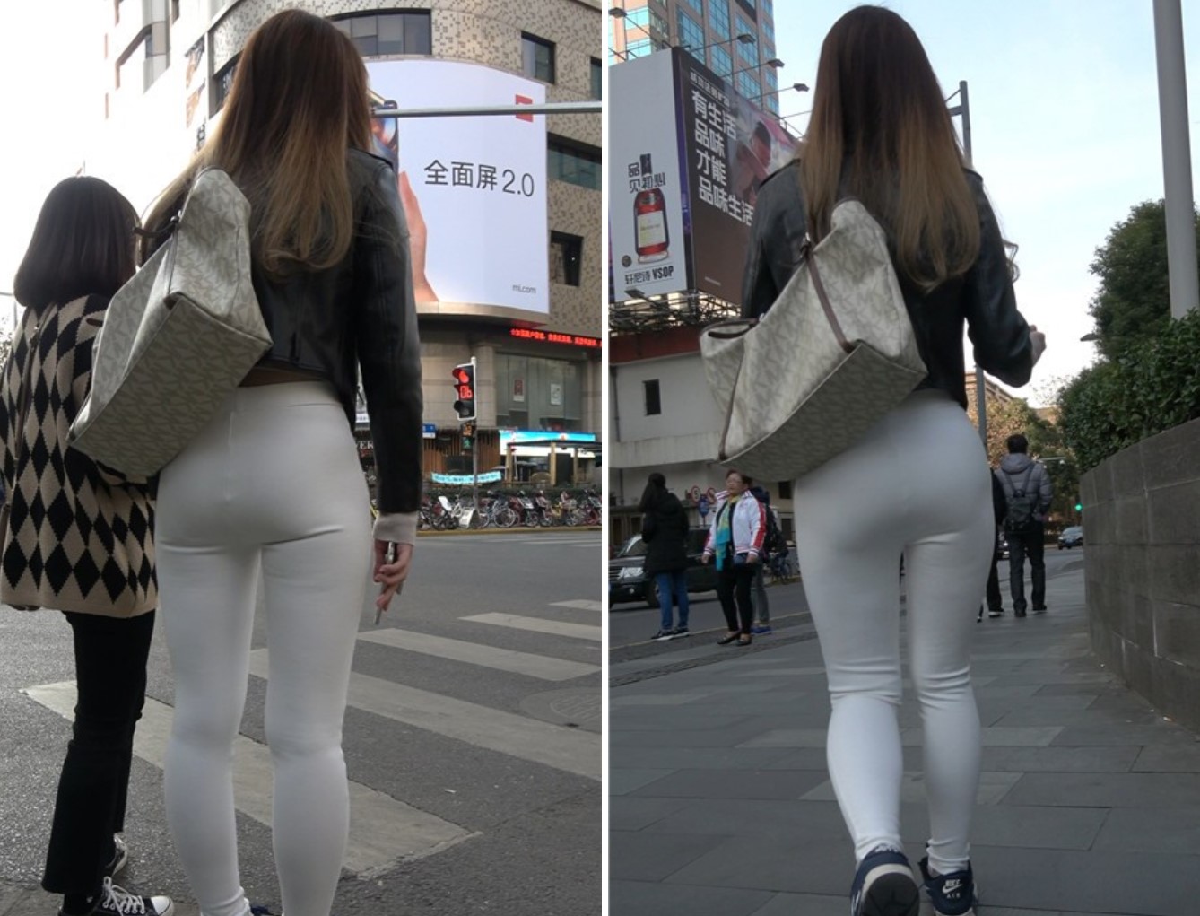 4K-街拍极品紧身白裤丰腴美臀性感美女第三集 [1.17 GB]