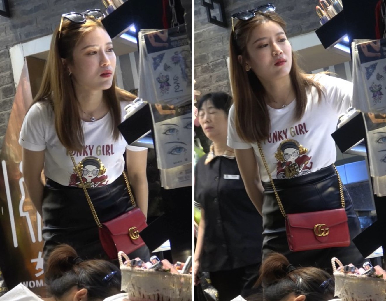 4K - 性感甜美皮裙美女 [546 MB]