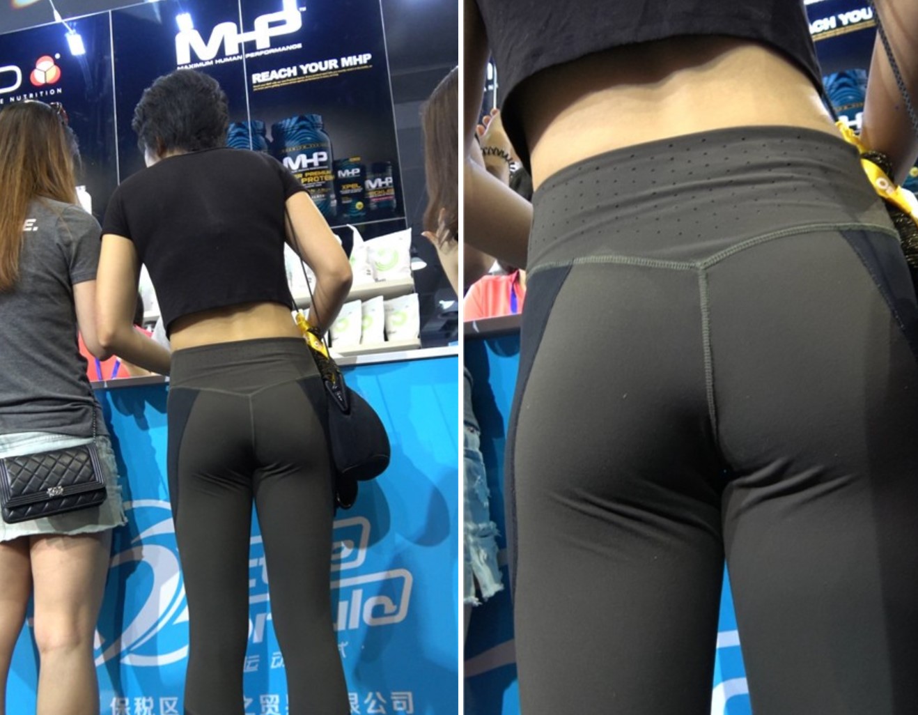 4K - 极品苗条小蛮腰露脐紧身运动弹力裤性感美女[2.01 GB]