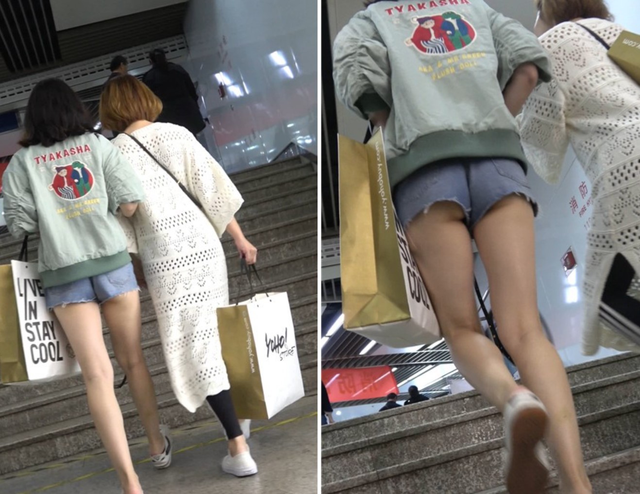 4K - 街拍逛商场的热裤清秀美眉们 [991 MB]