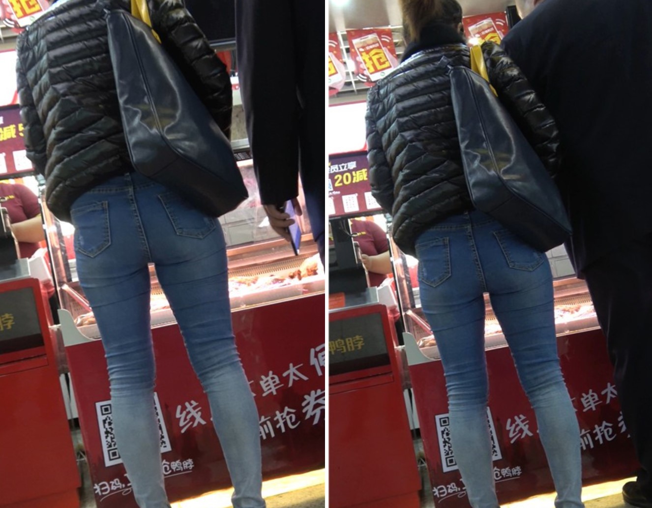 4K-逛商场偶遇紧身蓝牛极品美臀 [940 MB]