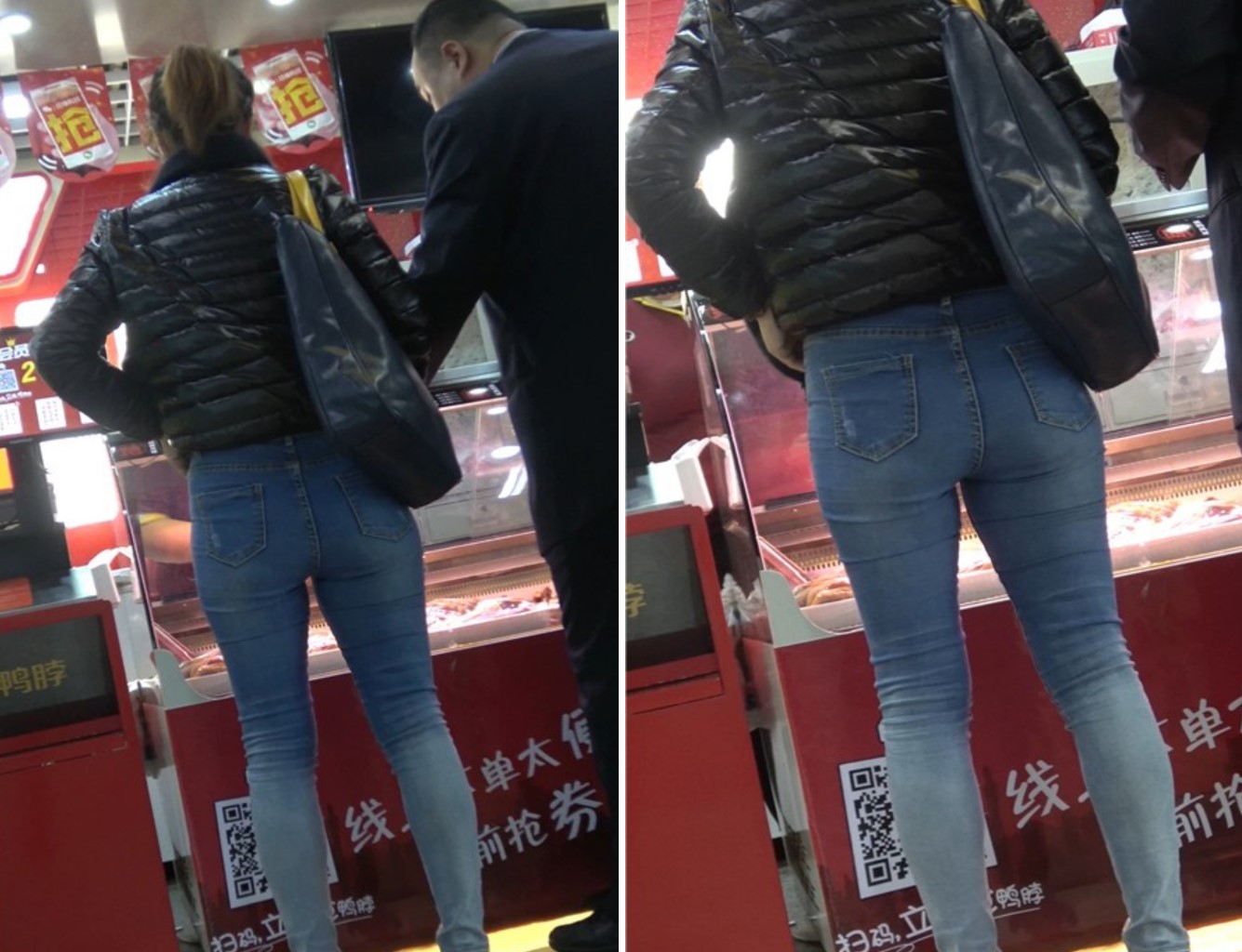 4K-逛商场偶遇紧身蓝牛极品美臀 [940 MB]