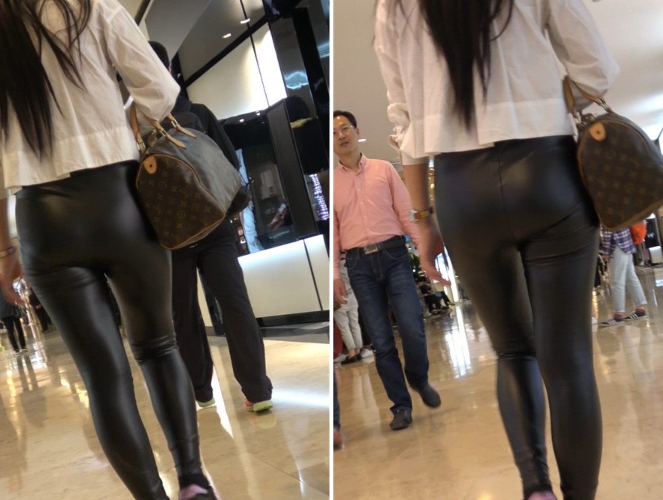 4K 白衬衫紧身皮裤美眉三角区很鼓 [877 MB]