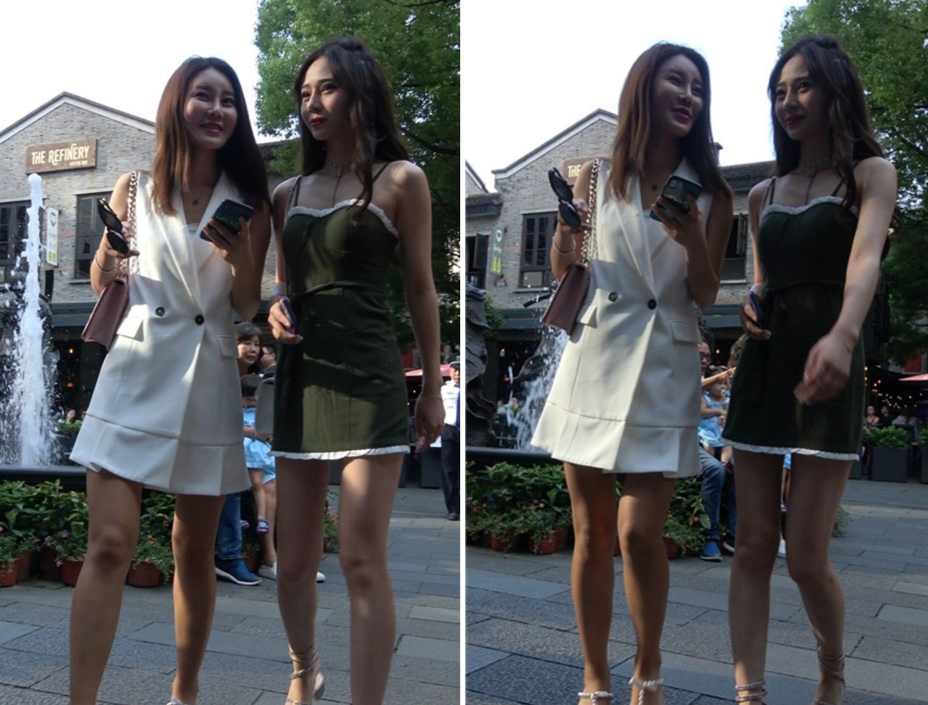 4K 天使面容魔鬼身材的一对街拍美女姐妹 [965 MB]