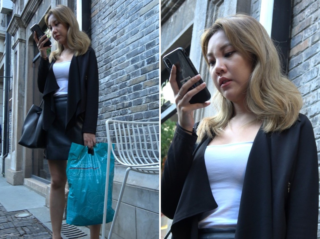 4K 超性感皮裙街拍美腿大美女 [1.39 GB]