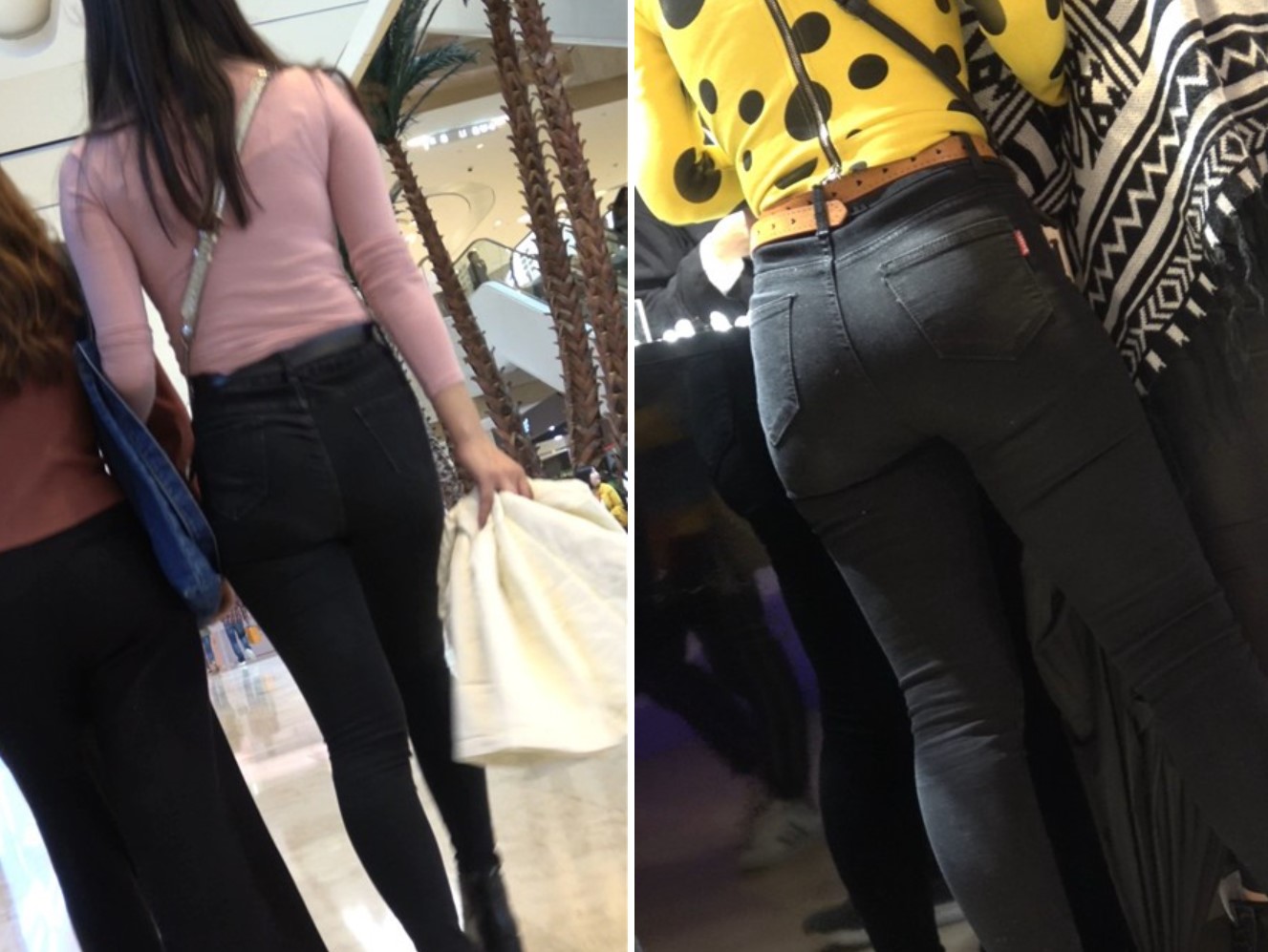 4K 黑色紧身美女商场挑衣服 [1.04 GB]