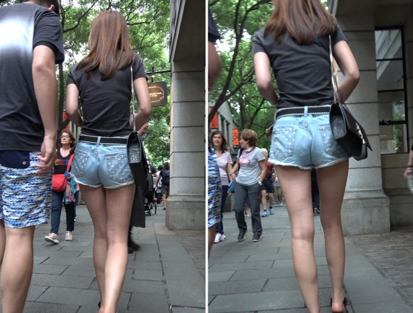 4K貌美如花的街拍热裤气质美女小姐姐 [921 MB]