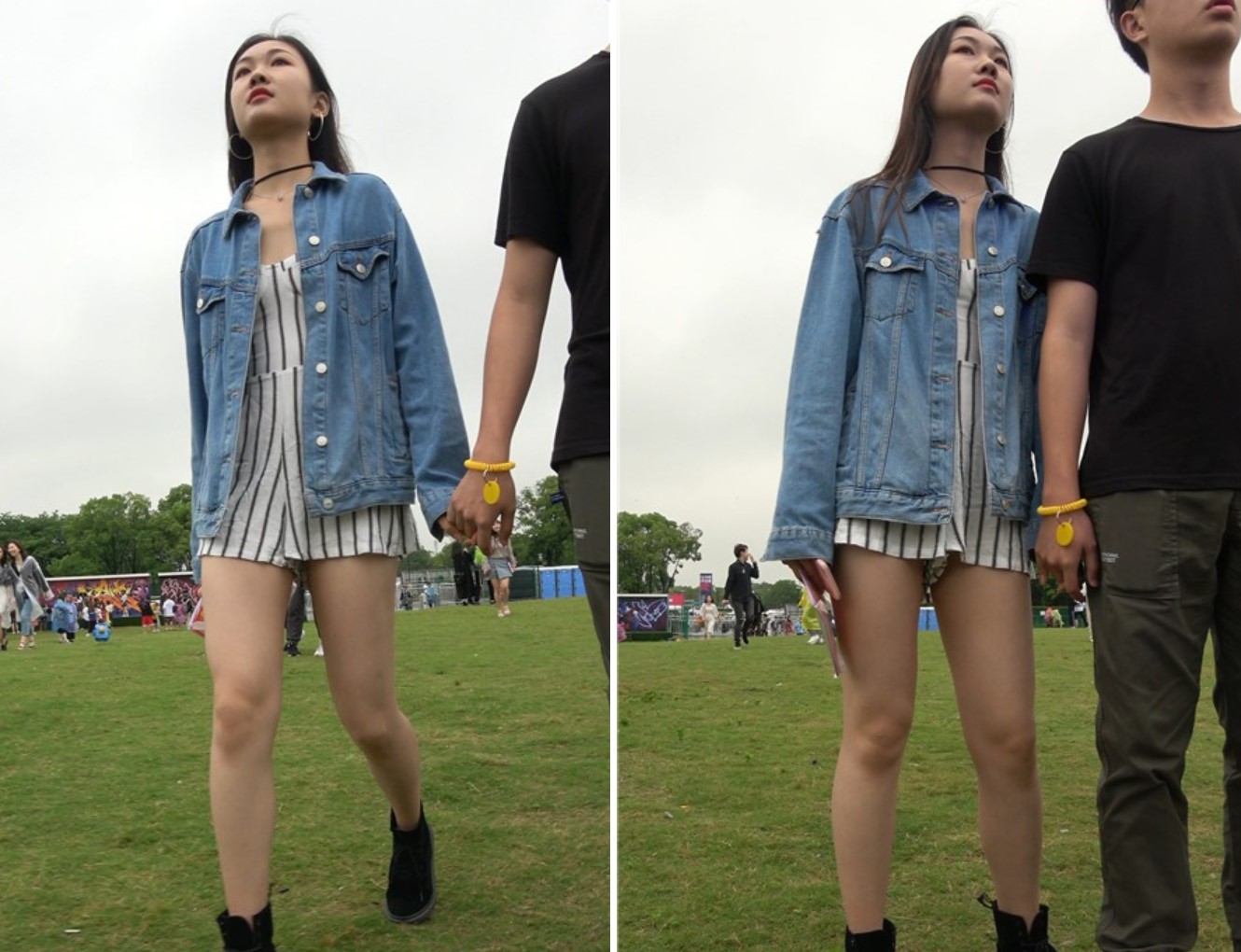 4K 牛仔外套美腿逆天高颜值青春美女 [1.54 GB]