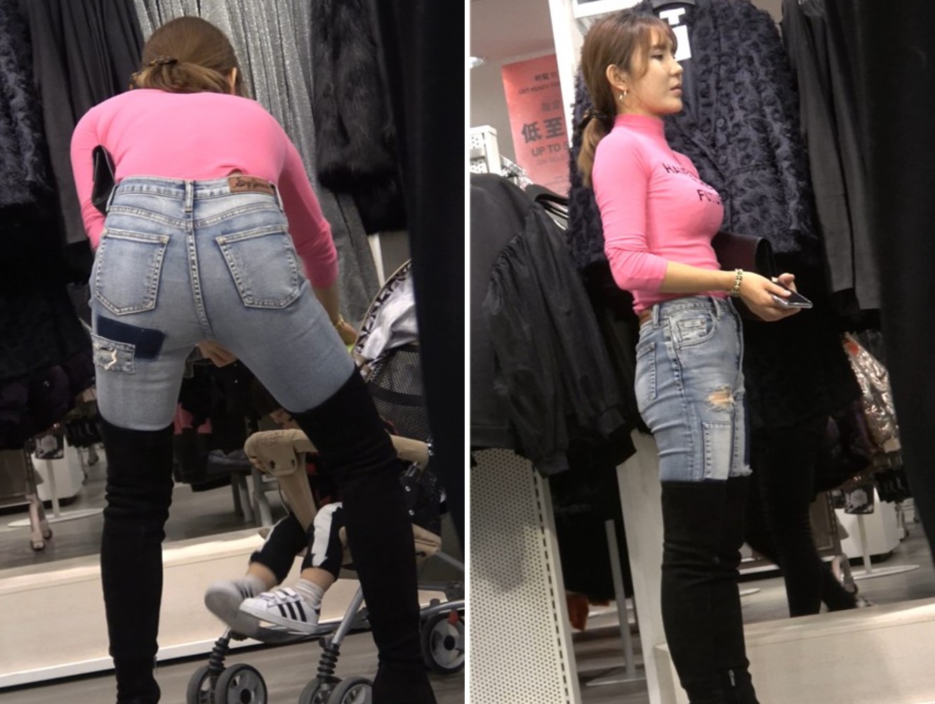 4K极品性感身材紧身牛仔裤辣妈 [2.30 GB]