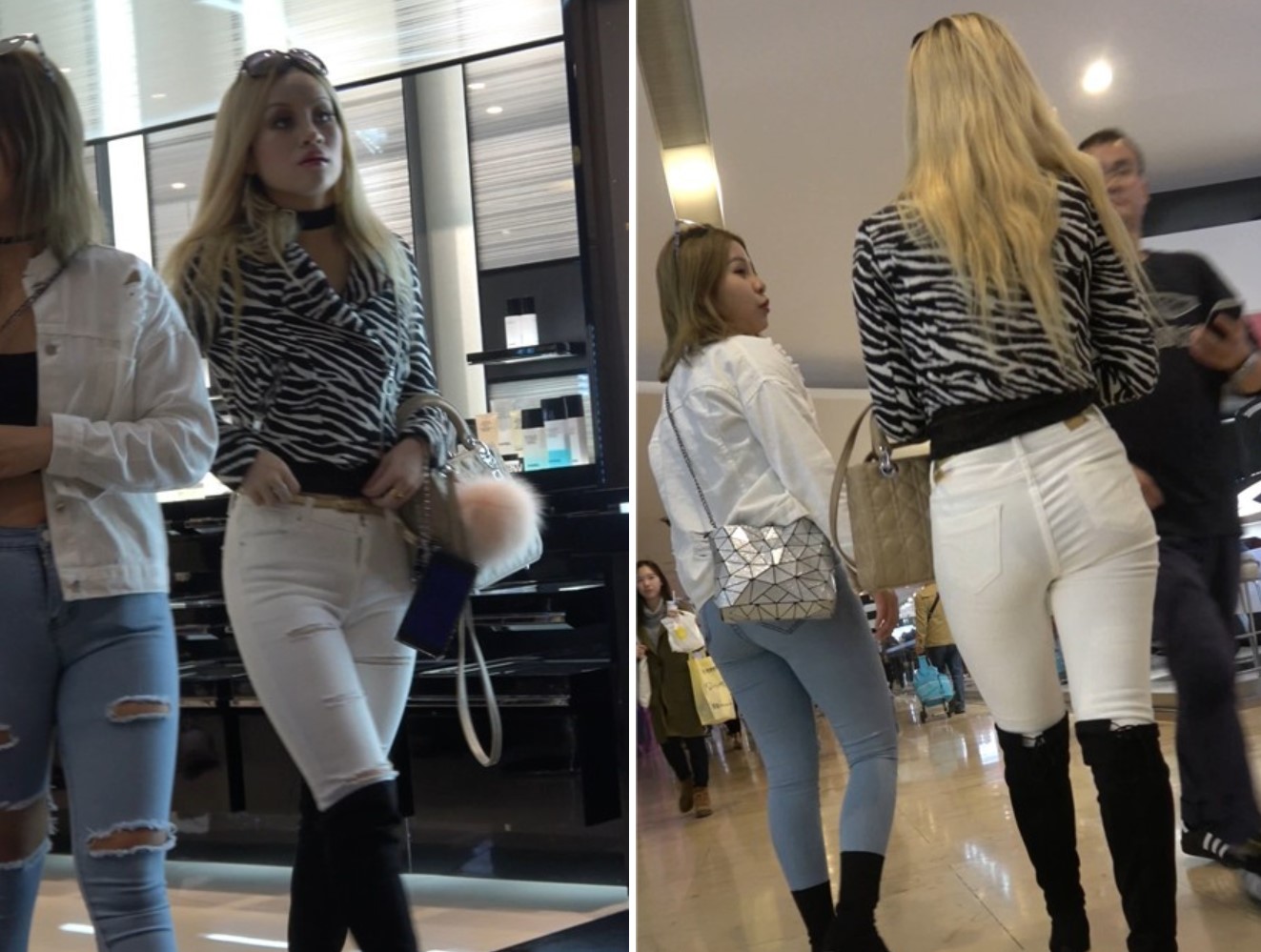 4K长靴紧身白裤街拍大洋马 [1.84 GB]