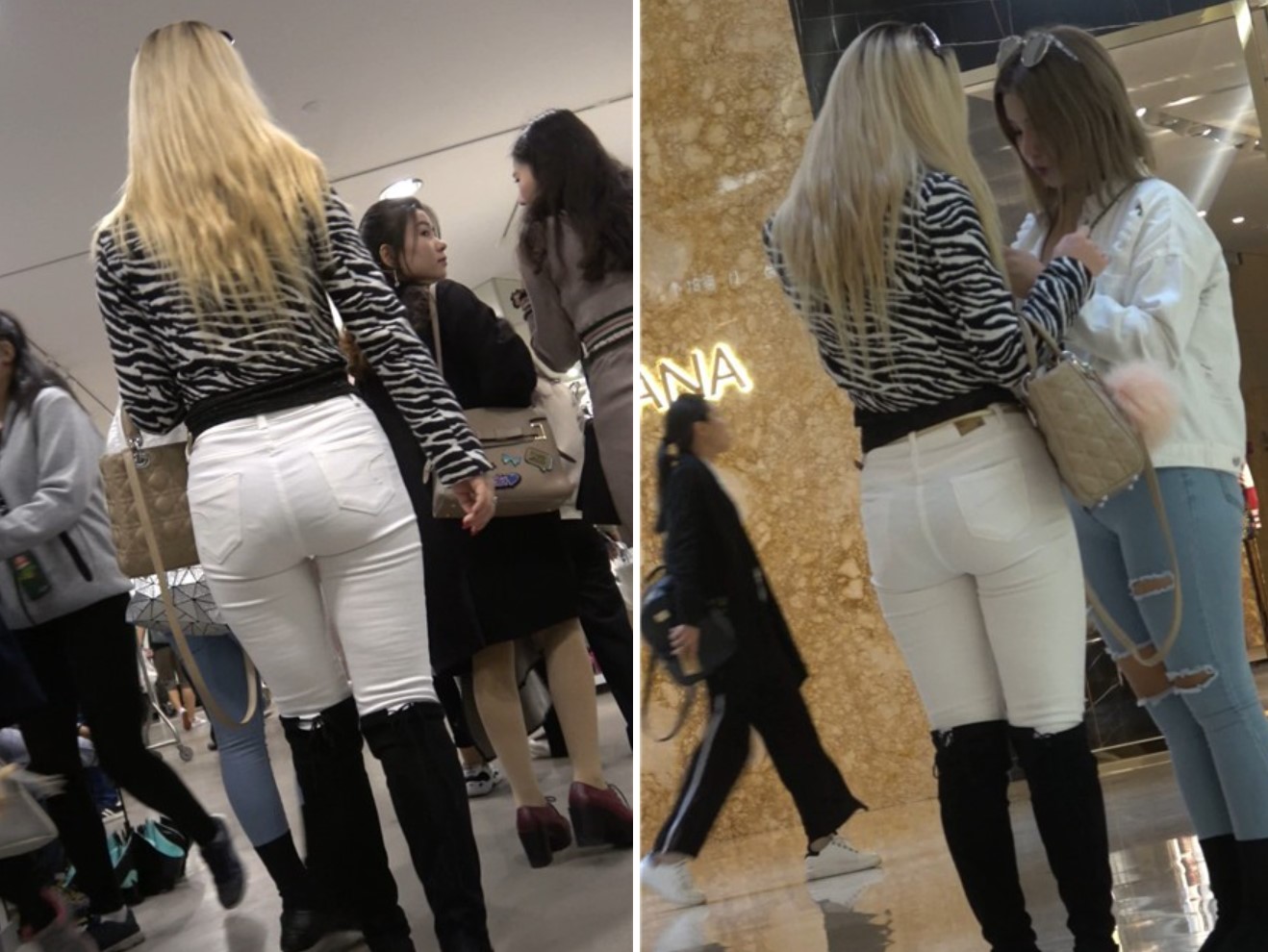 4K长靴紧身白裤街拍大洋马 [1.84 GB]