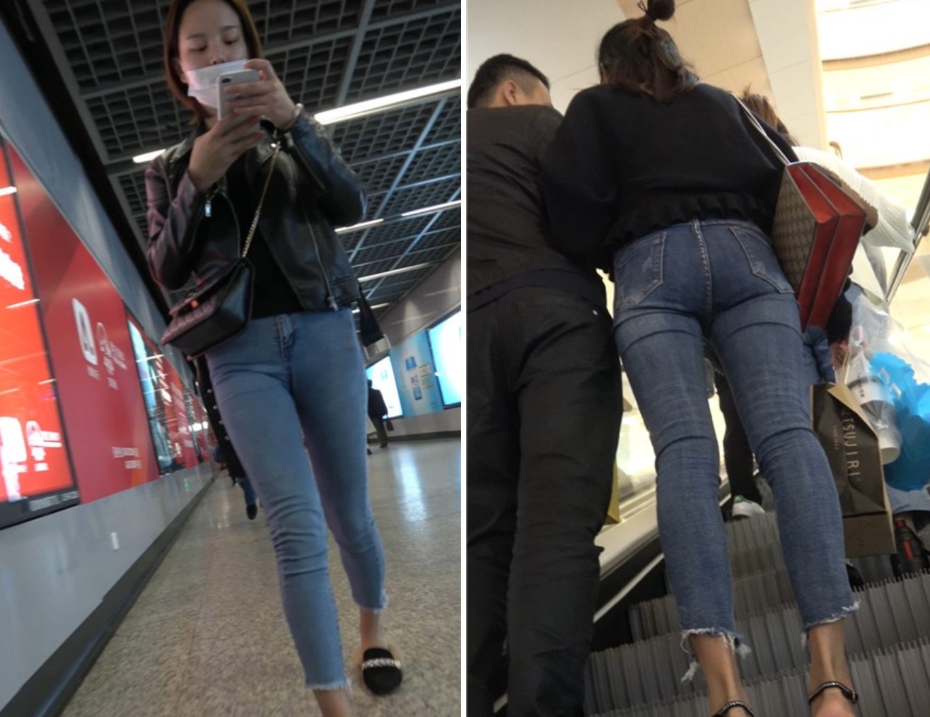 逛商场的极品紧身牛仔裤美女们 [1.11 GB]