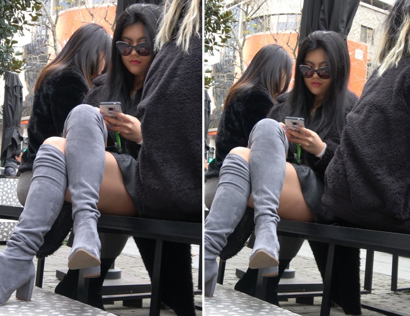 4K - 长筒靴美腿墨镜大美女 1 [1.32 GB]