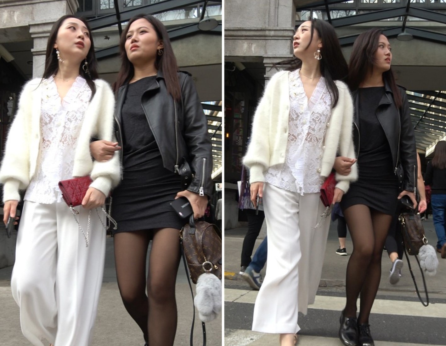 4K 超级性感短裙街拍黑丝美女第二季 [1.54 GB]