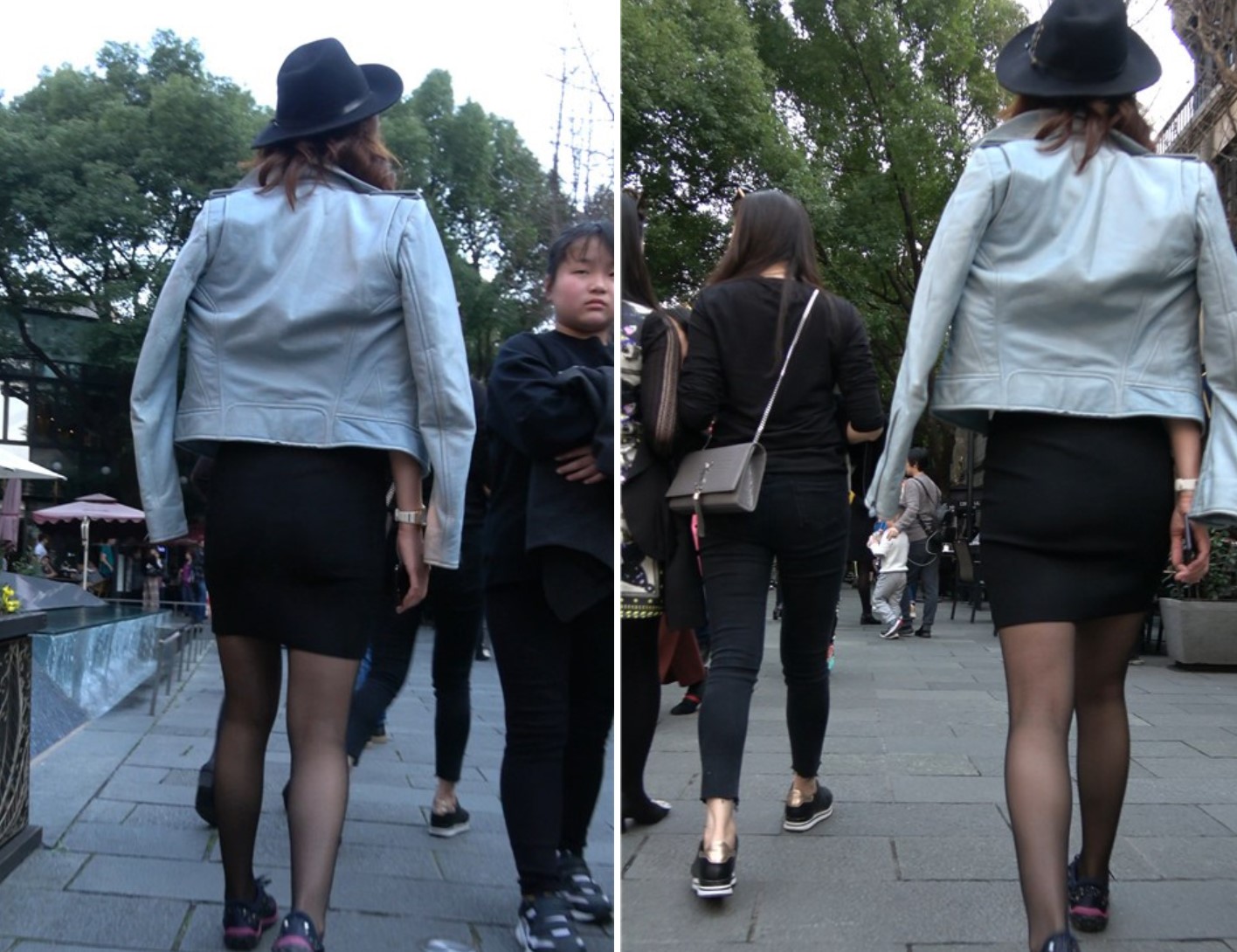 4K 极品性感街拍黑丝美腿短裙美女 [1.37 GB]