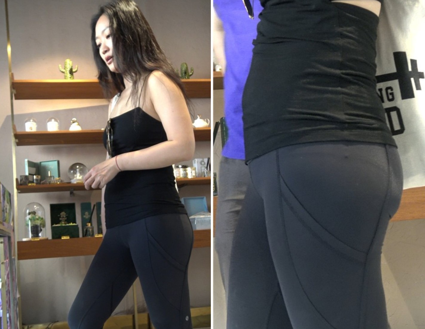 4K 街拍紧身瑜伽裤宽臀美女 [1.23 GB]