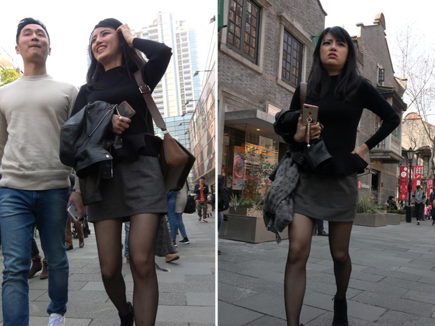 4K 街拍黑丝性感美腿女郎 [1.54 GB]